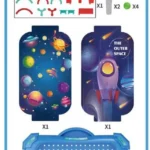 Gros plan sur les détails du plateau de jeu de Space Marbles, avec obstacles et billes visibles.