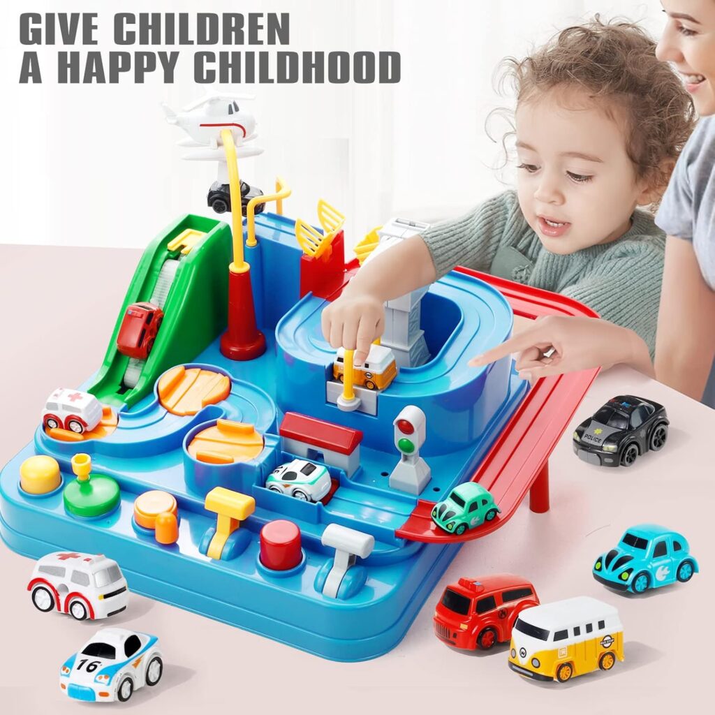 Jouet éducatif pour enfants, circuit de voiture