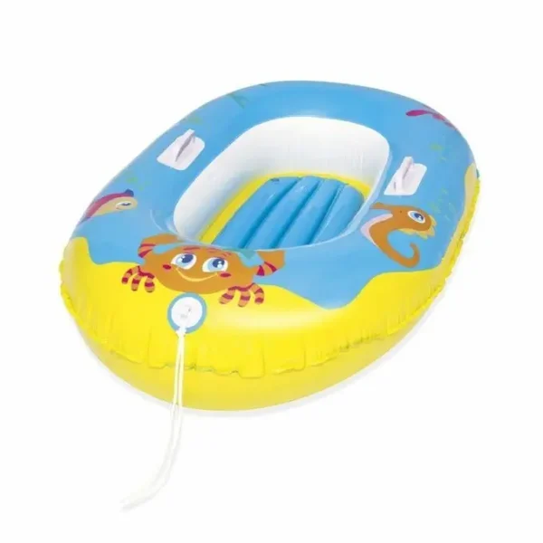 Bateau gonflable enfant "Happy Crustacean" décor animaux marins